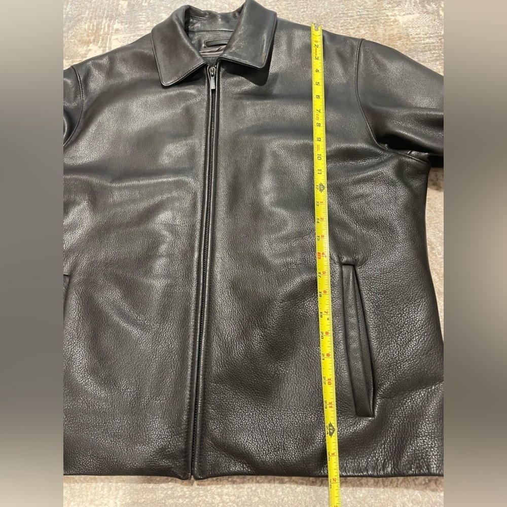 Wilsons Thinsulate Ultra Insulation Pelle Black Leather Bomber Jacket MSRP $315 - Picture 10 of 12